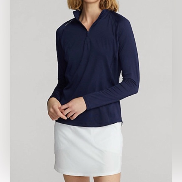 RLX Ralph Lauren Tops - NWT NEW Ralph Lauren RLX Golf Jersey Quarter-Zip Pullover NAVY BLUE
